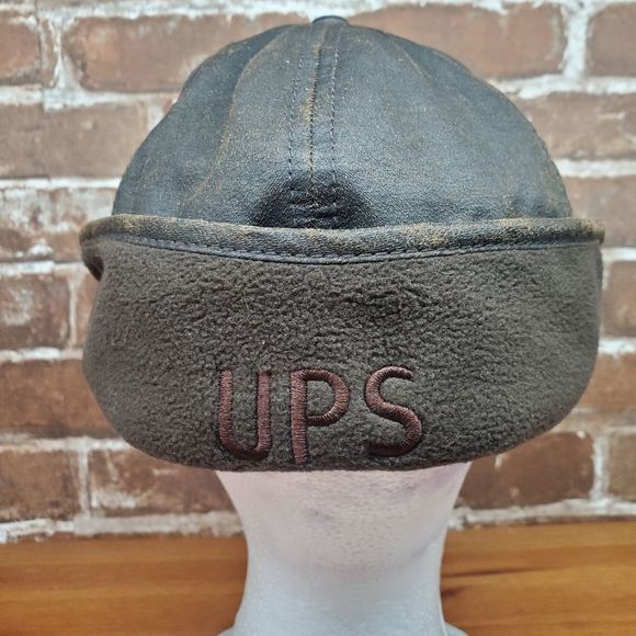 Vintage Leather Ups Hat - Picture 9 of 11